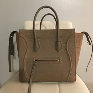 Celine Medium Phantom - Croc embossed